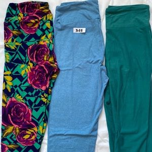 Lularoe Leggings 3 Pair OS